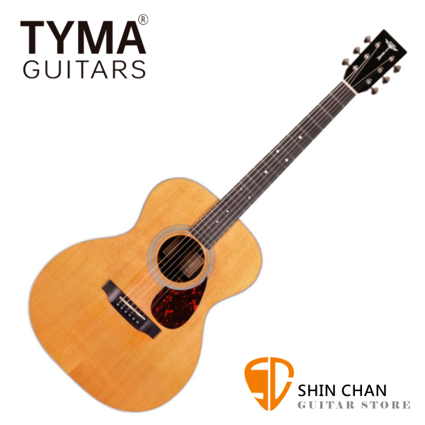 TYMA TF-12 雲杉木面單板 / 玫瑰木側背 OM桶 切角民謠吉他 TF12 附贈原廠琴袋