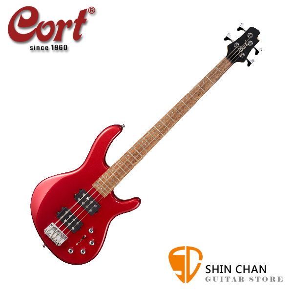 Cort Action HH4 電貝斯 紅色 印尼廠 附琴袋、導線、PICK、琴布、背帶