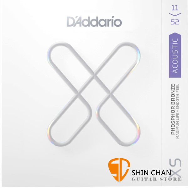美國 DAddario XSAPB1152 (11-52) 磷青銅 民謠吉他弦【XSAPB-1152/木吉他弦專賣店】