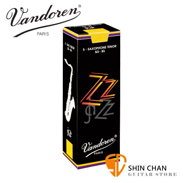 Vandoren 次中音薩克斯風 ZZ 黑盒 6種不同號數 有1.5號到4號可選 （5片/盒）Tenor Sax 次中音薩克斯風【SR42系列】