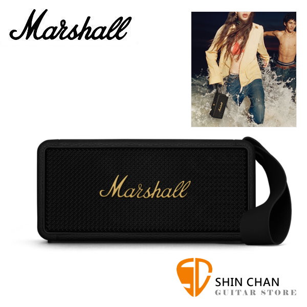 Marshall Middleton 四揚聲器環繞音效 / IP67級防塵防水 藍牙喇叭 / 古銅黑 台灣公司貨