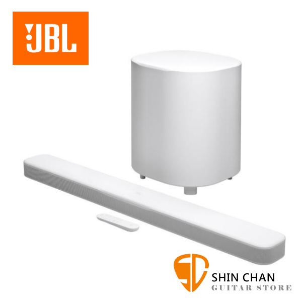 JBL BAR 500 MK2 5.1聲道家庭劇院喇叭/750瓦/10吋無線重低音 白色 台灣公司貨