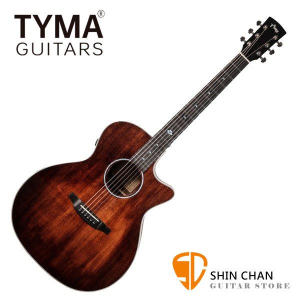 TYMA TG-5 BRS 漸層沙暴 雲杉木面單板 / GA桶 切角民謠吉他 TG5 BRS 附贈原廠琴袋