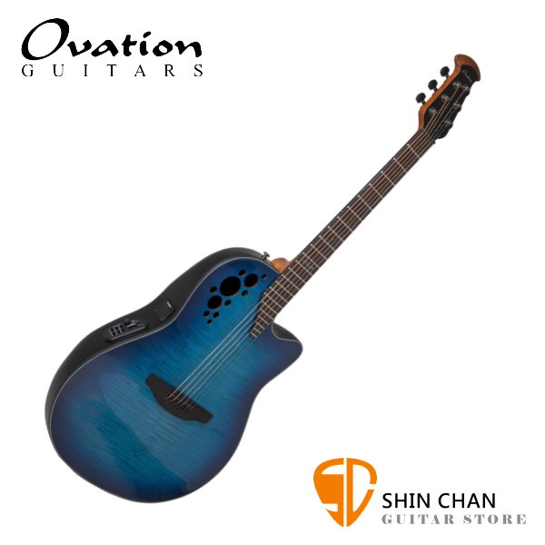 Ovation CE44P-BLFL-G 可插電 木吉他/民謠吉他