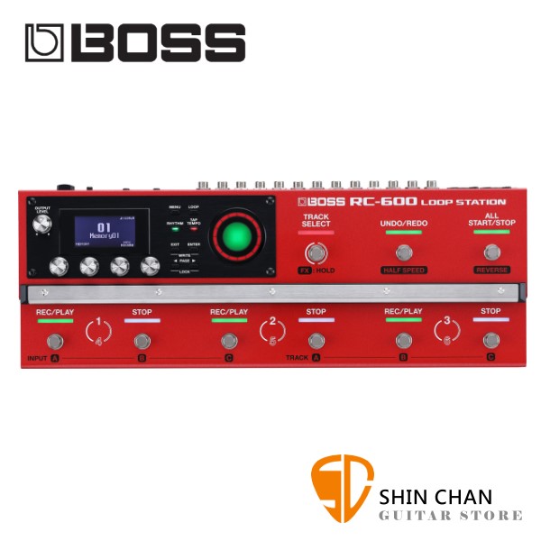 BOSS RC-600 Loop Station 樂句循環工作站【RC600/效果器/Roland/吉他/貝斯/數位錄音/兩年保固】