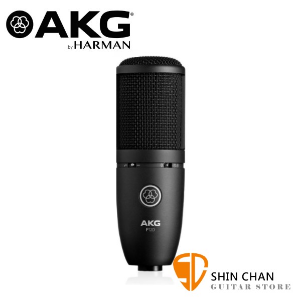 AKG Perception P120 電容式 大震模 麥克風 附麥克風轉接環【P-120】