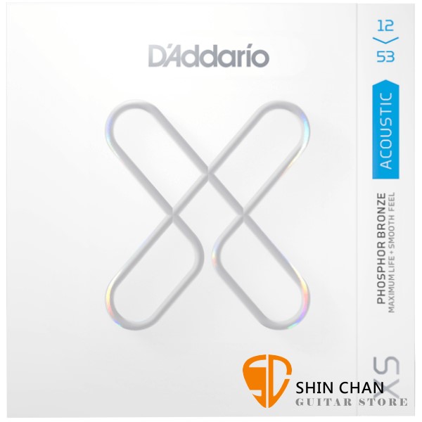 美國 DAddario XSAPB1253 (12-53) 磷青銅 民謠吉他弦【XSAPB-1253/木吉他弦專賣店】