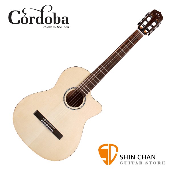 Cordoba 美國品牌 Fusion 5 單板可插電古典吉他 附琴袋 古典吉他腳踏板 擦琴布 導線