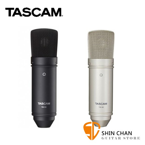 Tascam TM-80 電容式麥克風 附桌上支架/防震架 共兩色可選 原廠公司貨【TM80】