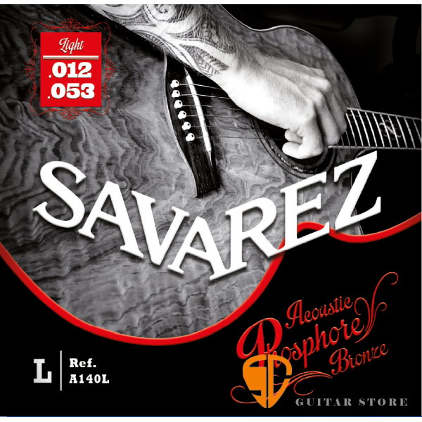 Savarez A140L 磷青銅 民謠吉他弦 12-53