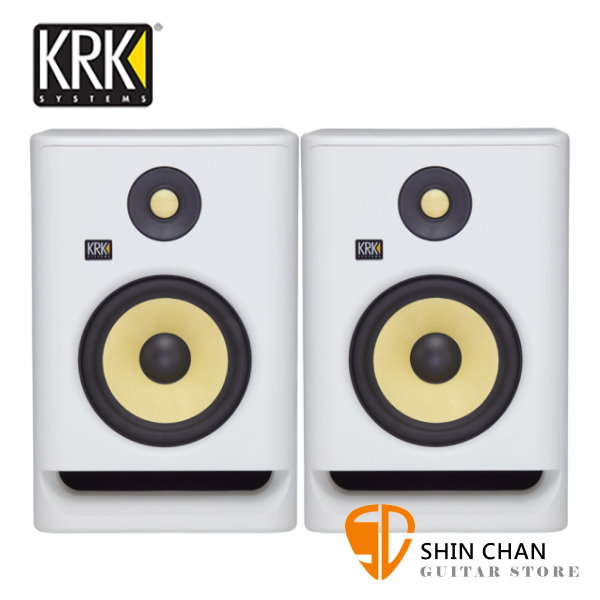 KRK Rokit RP7G4 主動式監聽喇叭 7吋錄音室專用（白色/一對二顆）台灣公司貨保固