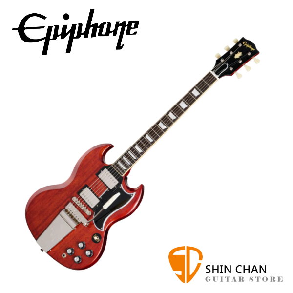 Epiphone IGC 1964 SG 電吉他 Standard Reissue with Maestro Vibrola Cherry Red 