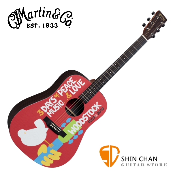 Martin DX WOODSTOCK 50th 可插電民謠吉他/電木吉他 50週年限量彩繪款 原廠公司貨