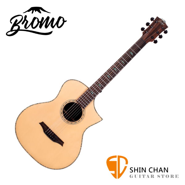 Bromo BAR5CE 全單板切角民謠吉他 可插電木吉他 雲杉木面板▹另贈多樣好禮