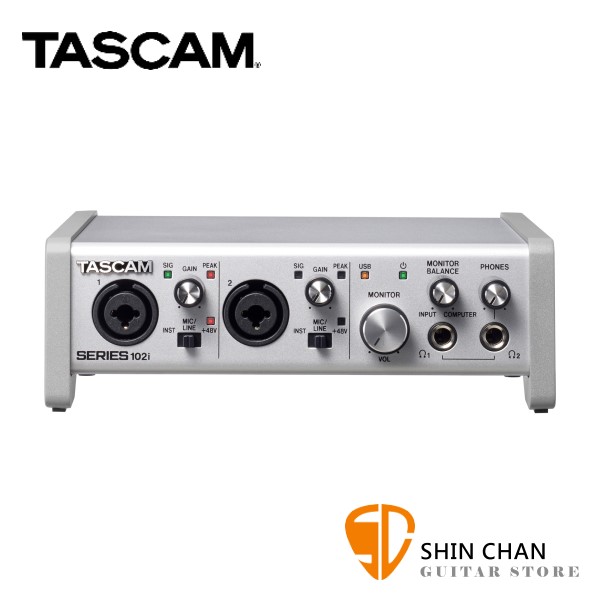 Tascam SERIES 102i 錄音介面 原廠公司貨【102-i】