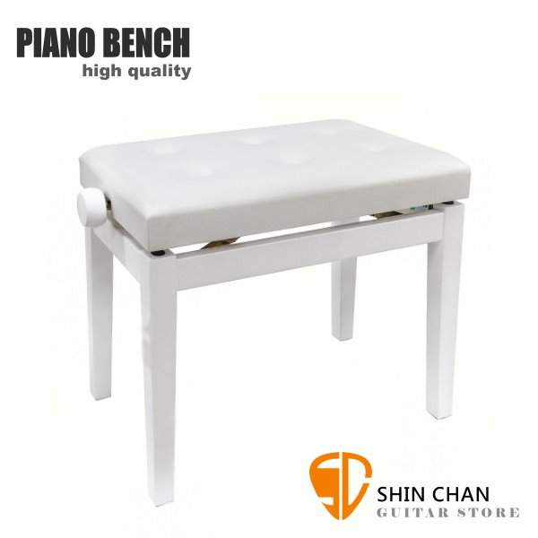 PIANO BENCH 白色鋼琴椅 PJ009 可調整高度鋼琴椅/電鋼琴椅/電子琴椅/piano琴椅/Keyboard椅