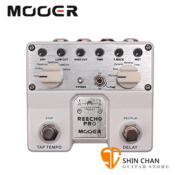 Mooer RC-PRO 數位延遲效果器【ReechoPro/Analog Delay】【原廠公司貨/一年保固】