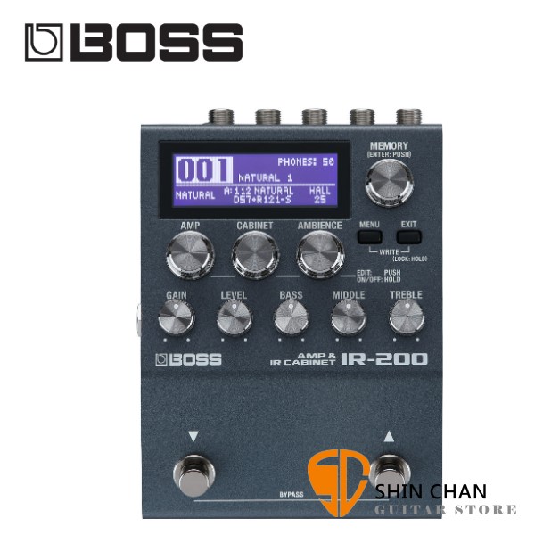 BOSS IR-200 吉他/貝斯 箱體模擬效果器【原廠公司貨一年保固/IR200】