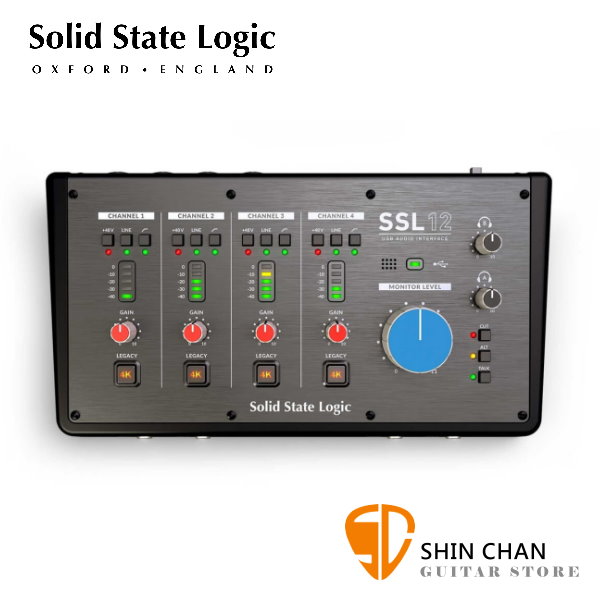 Solid State Logic SSL12 USB Type C 錄音介面 32-bit / 192 kHz【12進8出】