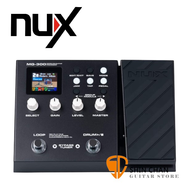 NUX MG300 綜合效果器 附變壓器 中文說明書【音箱模擬/數位錄音/台灣公司貨一年保固/MG-300】