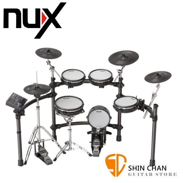 NUX DM-8 電子鼓組 / 全網狀鼓面 DM8 附大鼓踏板 鼓椅 耳機 鼓墊 台灣公司貨