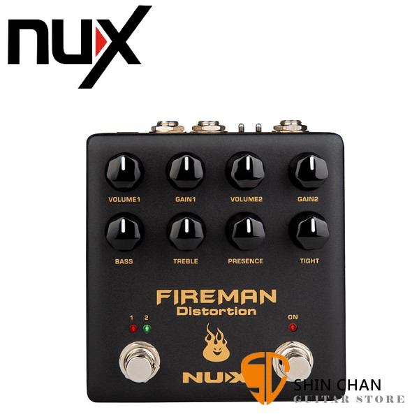 NUX NDS-5 Fireman 破音效果器【Distortion/NDS5/原廠公司貨一年保固】