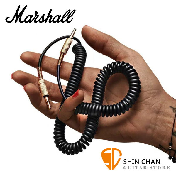 Marshall 雙頭3.5mm立體聲音源線 台灣總代理公司貨 / 雙頭3.5mm Aux音源線 / 適用 Marshall 全系列喇叭音響