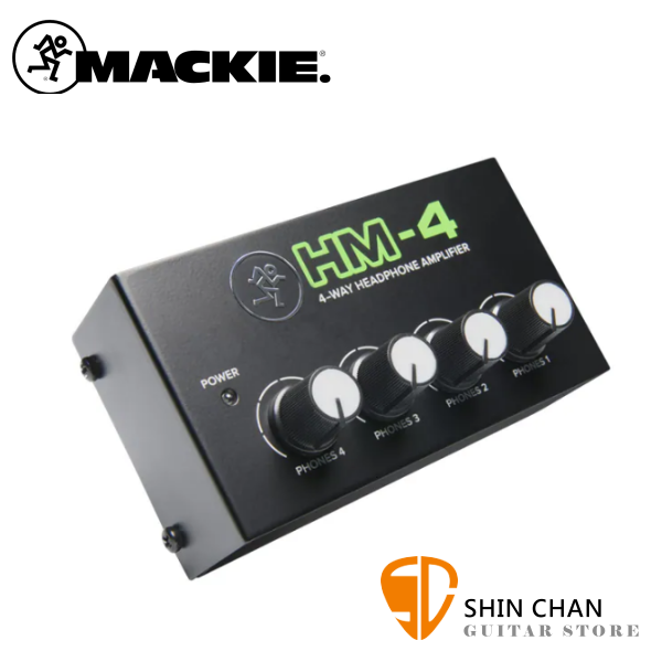 Mackie HM-4 4軌 耳機擴大機 / 專為錄音室與樂手設計 附電源供應器 台灣公司貨