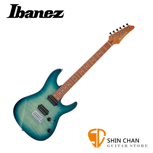 Ibanez AZ24S1F TXB Transparent Turquoise Burst 電吉他 HH 雙雙 Power Tap 印尼製
