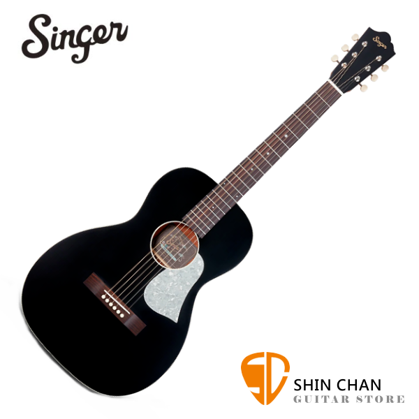 Singer P01-BLK 黑色 面單板 / 民謠吉他 39吋 附原廠吉他琴袋 台灣公司貨（aNueNue吉他副牌）