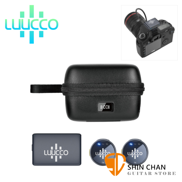LUUCCO AirWave K2 相機用 一對二無線麥克風 / 領夾式 台灣公司貨