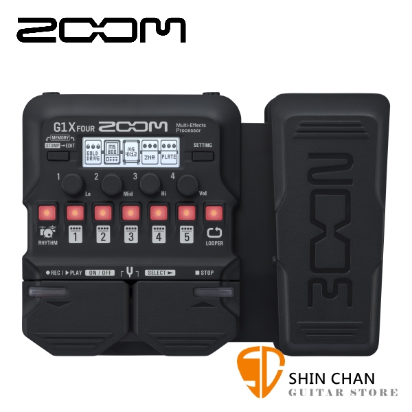 ZOOM G1X FOUR 電吉他專用綜合效果器 表情踏板款 原廠公司貨 一年保固【Guitar Effects Pedal】