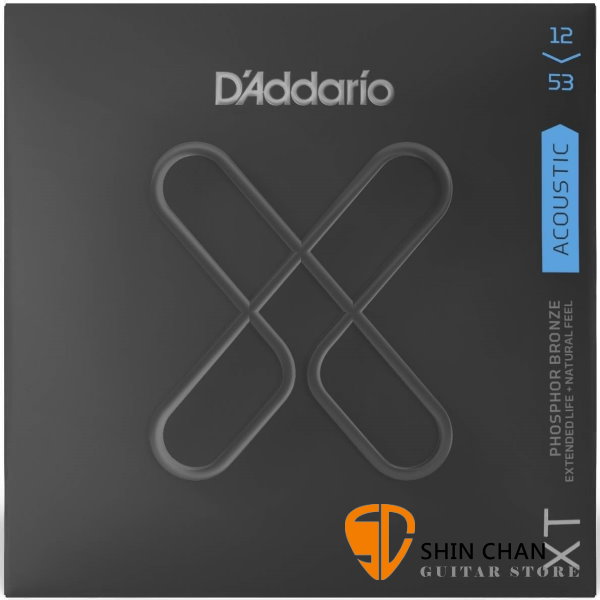 美國 D'Addario XTAPB1253 (12-53) 民謠吉他弦 【XTAPB-1253/木吉他弦專賣店/DAddario】