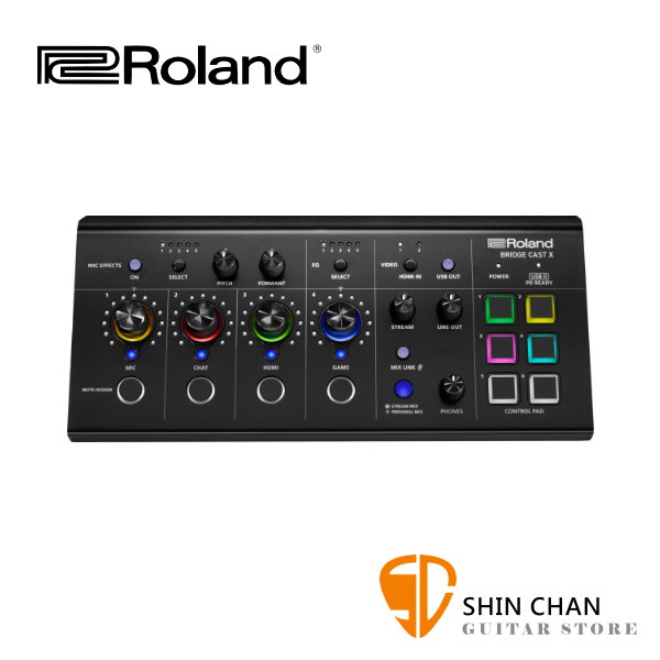 Roland Bridge Cast X 直播音訊介面混音器 原廠公司貨 【兩年保固 / Dual Bus Streaming Mixer and Video Capture】