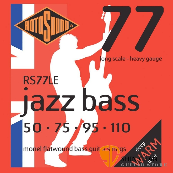 ROTOSOUND RS77LE 電貝斯弦 平滑纏繞 (50-110)【英國製/BASS弦/RS-77-LE】