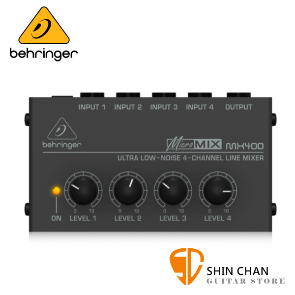 Behringer MICROMIX MX400 4軌 迷你混音器 / 掌上型混音器 台灣公司貨