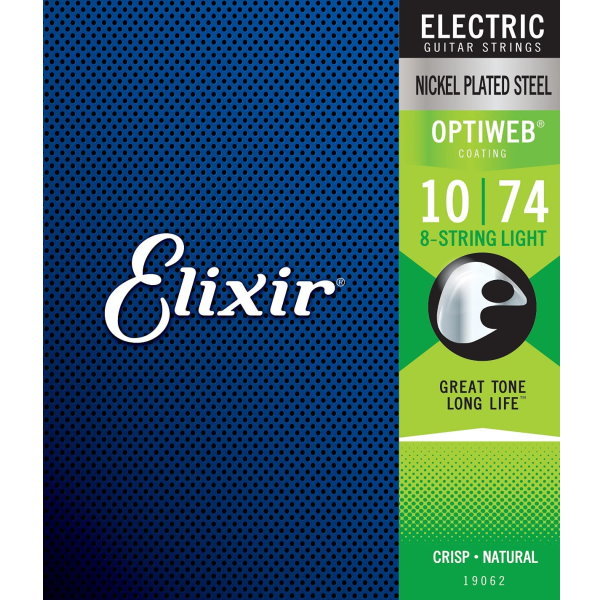 Elixir Optiweb 八弦電吉他弦 弦徑10-74 型號19062 8弦電吉他弦【Elixir進口弦專賣店/電吉他弦】