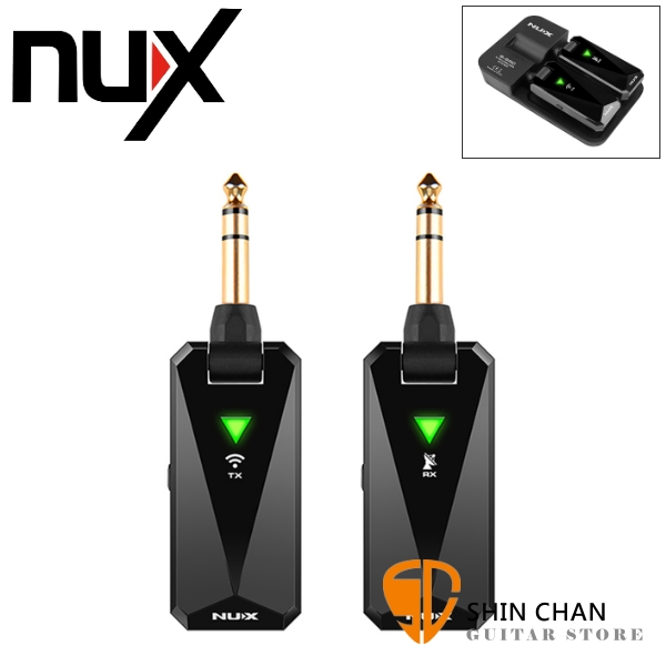 Nux B-5RC 吉他/貝斯/電子吹管/電子薩克斯風 2.4 GHz 無線發射器 + 無線接收器 無線導線 有效距離15公尺