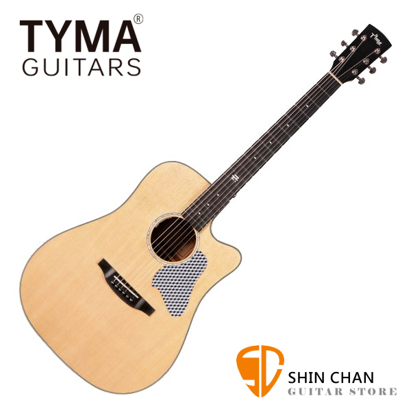 TYMA TD-5C 雲杉木面單板 / D桶 切角民謠吉他 TD5C 附贈原廠琴袋