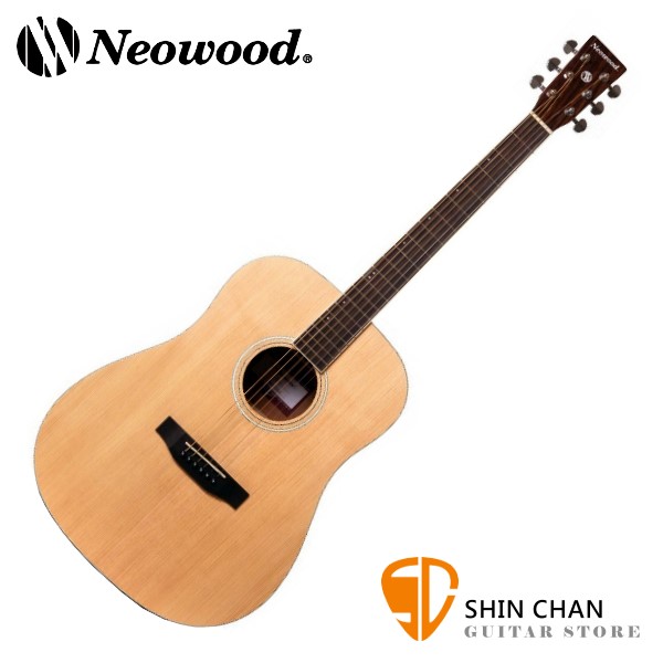 Neowood DN-1 雲杉木民謠吉他 D桶身 41吋 附贈吉他袋、Pick、移調夾、背帶【DN1】