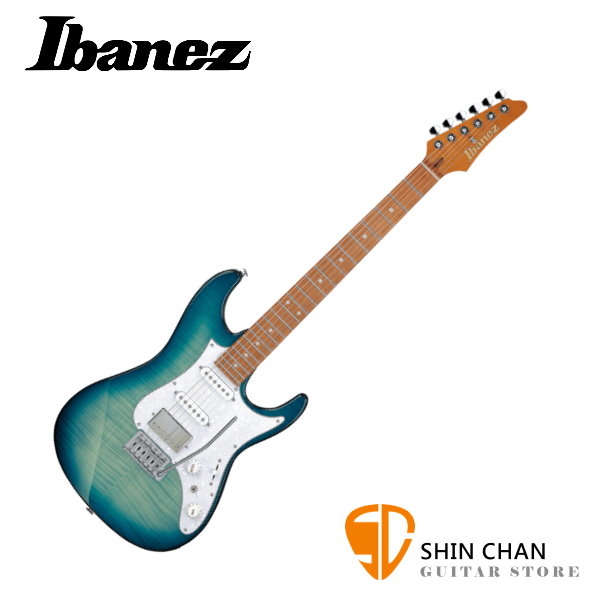 Ibanez AZ22S1F TXB Transparent Turquoise Burst 電吉他 HSS 單單雙 dyna-MIX 9 印尼製