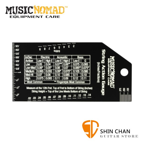 MusicNomad MN602 不銹鋼 專利精密弦距尺【MN-602】