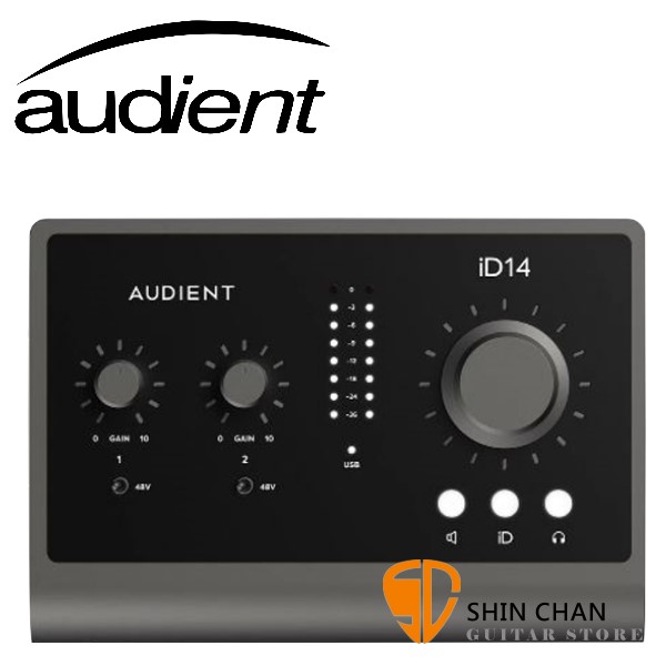 Audient ID14 MKII USB3.0 錄音介面【USB Type-C/10進6出/原廠公司貨】