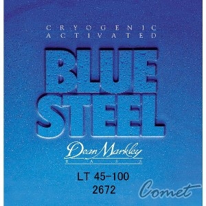 Dean Markley 2672 Blue Steel Cryogenic Bass  電貝斯/四弦（45-100）【貝斯弦專賣店/進口貝斯弦】