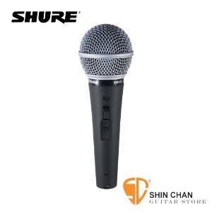 麥克風 &#9658; SHURE SM48S-LC 演講專用 動圈式麥克風 有開關【SM-48S/Cardioid Dynamic Vocal Microphone】