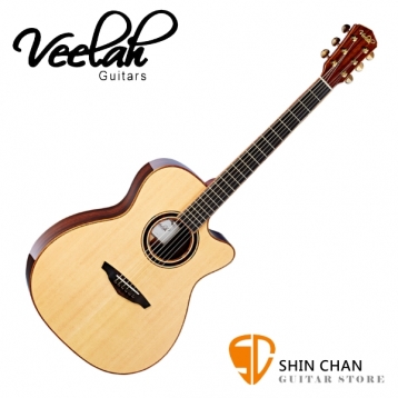 Veelah 吉他 V6-OMC 單板 民謠吉他-附贈Veelah木吉他琴袋 OM桶身 台灣公司貨 Veelah V6OMC 木吉他