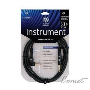 Planet Waves PW-GRA-20 頂級20呎導線專利包護壓縮簧.防斷電（一直頭一L頭）