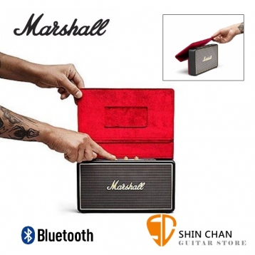 英國 Marshall Stockwell 攜帶式藍牙喇叭/含原廠皮套組（經典黑色Black ）/可當行動電源/公司貨保固