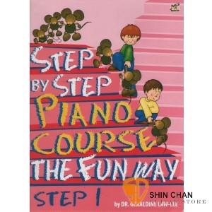 鋼琴初階N1.(Step by step) 附雙CD【適合幼兒邊學習英文邊練習指法的教材】