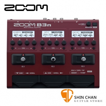 ZOOM B3N 電貝斯 綜合效果器 原廠公司貨 一年保固 附原廠變壓器【BASS/貝士專用】